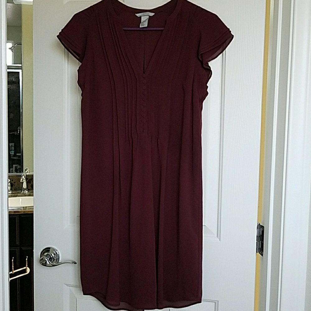 ☇SALE! 🔺 3 for $10! h&M maroon dress size 6